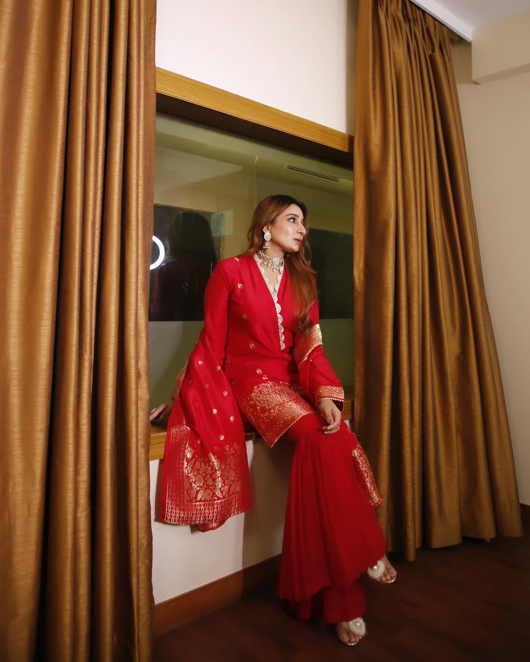Red dress